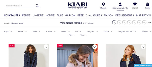 Kiabi mon espace client en ligne