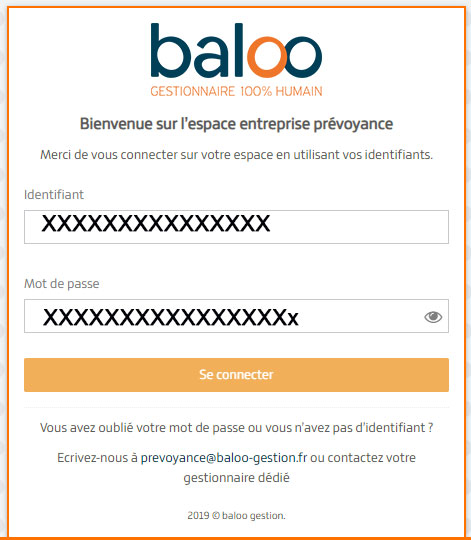 baloo: accès au compte prévoyance santé