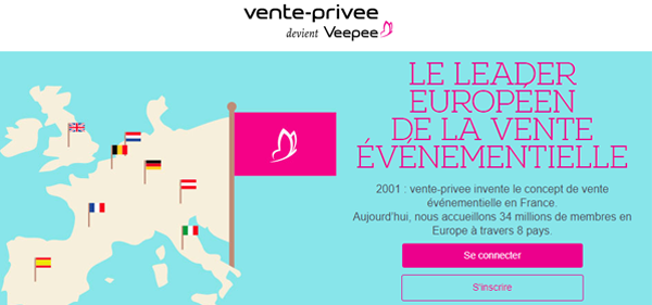 Site e-commerce Vente-privée.com