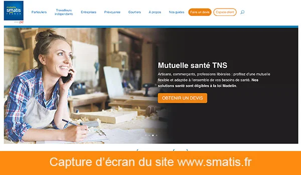 Se connecter sur www.smatis.fr remboursements